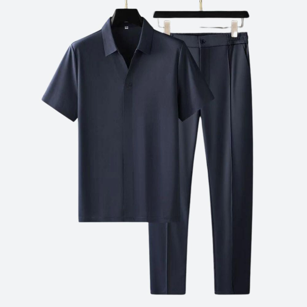 Variant image for Herren Set Schwarz Größe M Luxusstoff-7