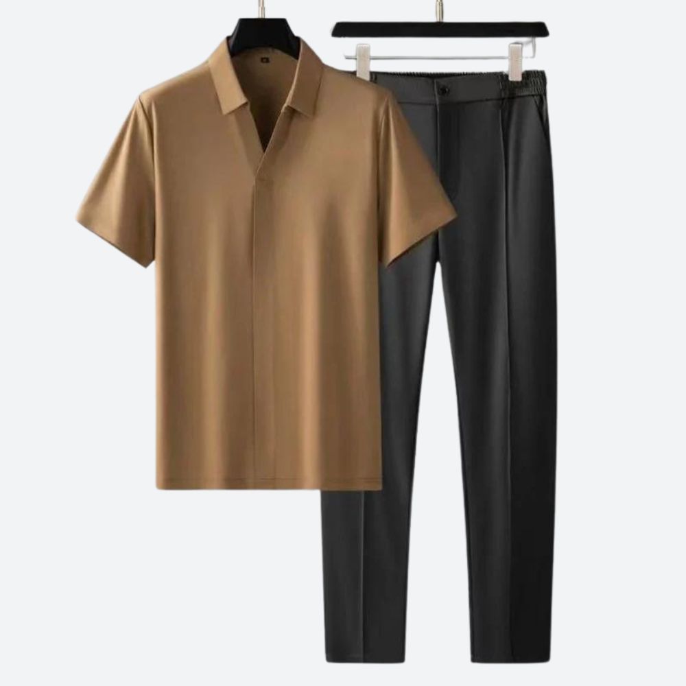 Variant image for Herren Set Schwarz Größe M Luxusstoff-24