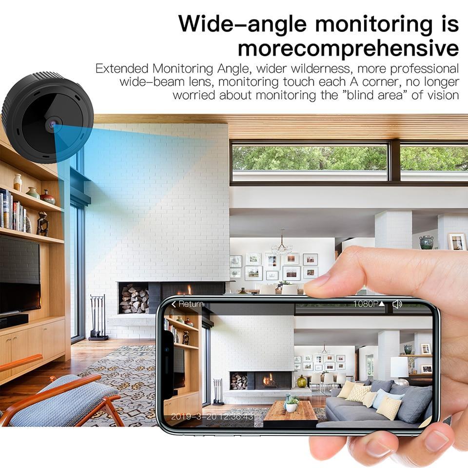 Nachtsicht-Mini-WLAN-Kamera 1080P HD 4
