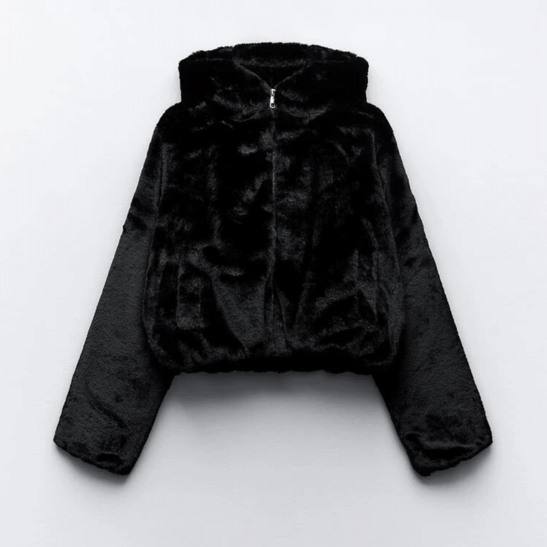 Natalia | Elegante Damen Winterjacke aus Kunstfell 0