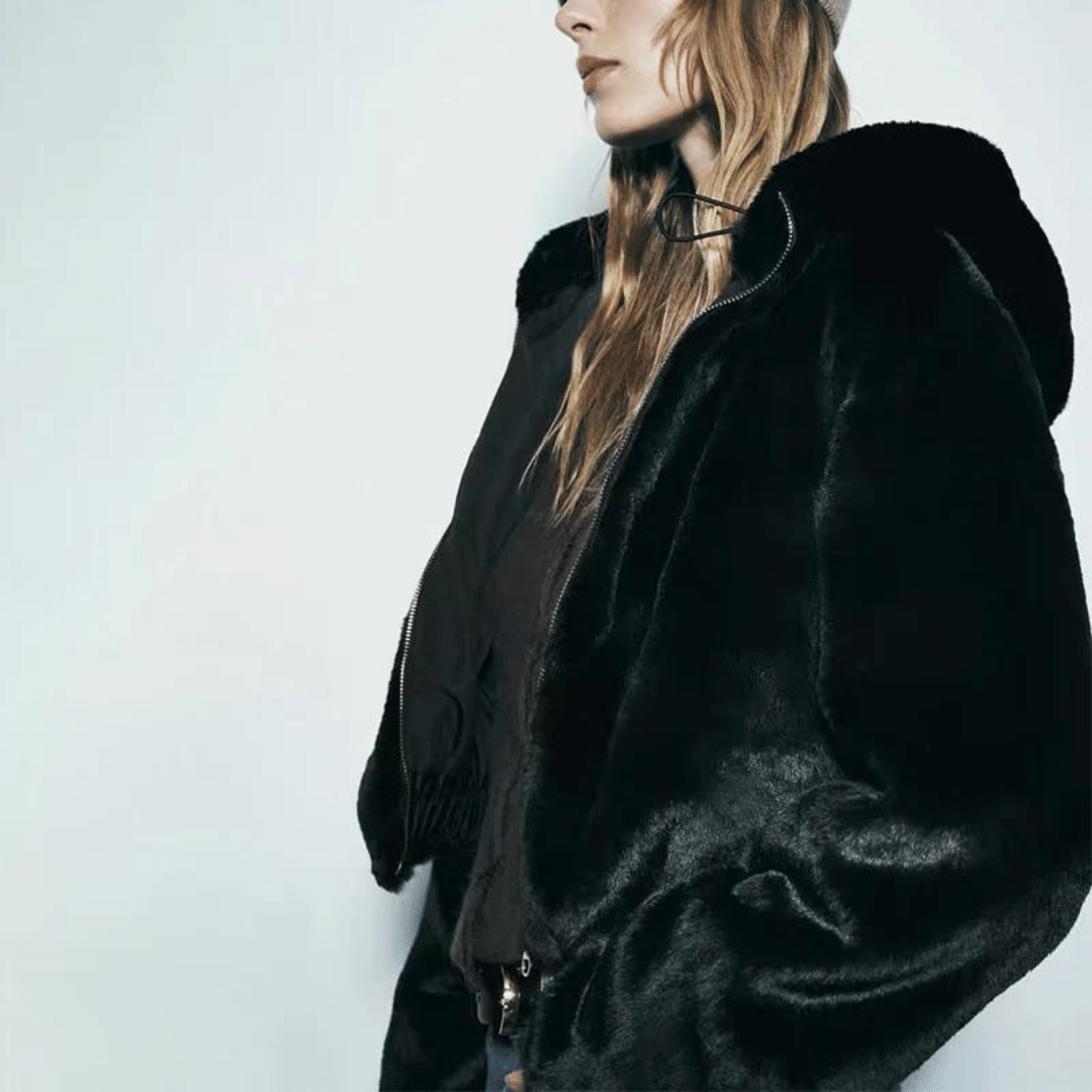 Natalia | Elegante Damen Winterjacke aus Kunstfell 6