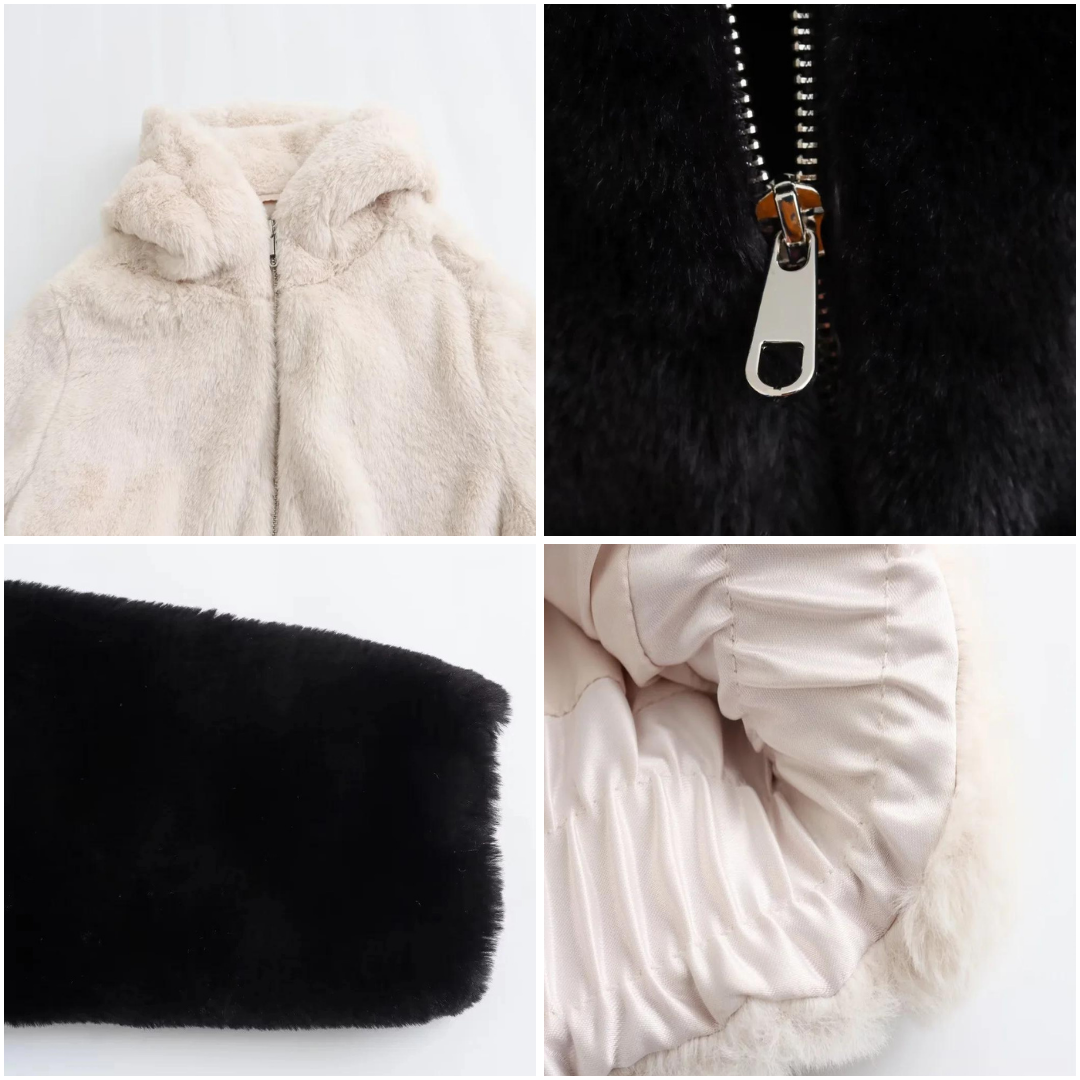 Natalia | Elegante Damen Winterjacke aus Kunstfell 8