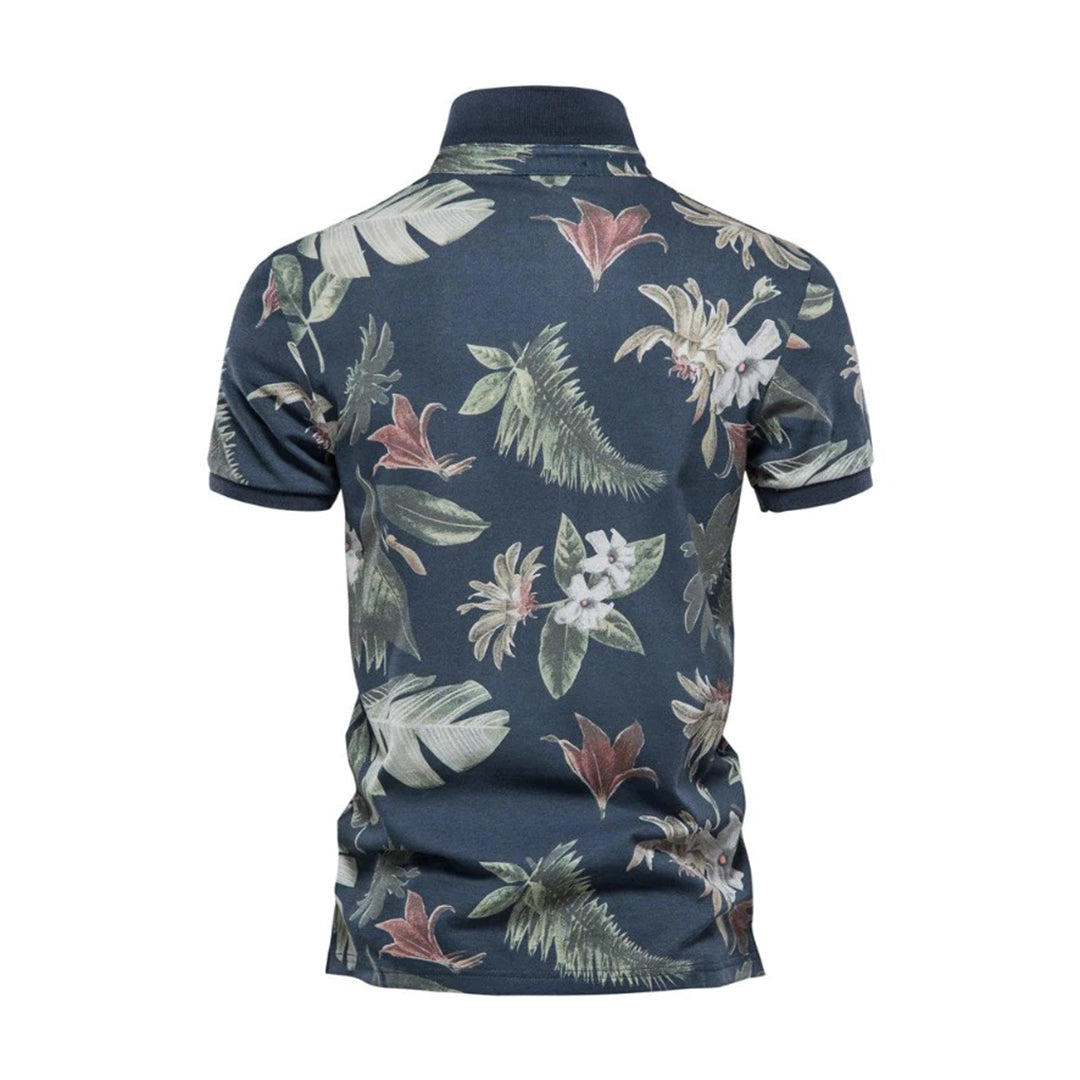 Herren Polo Shirt Gedruckt Atmungsaktiv Lässig Komfortabel-5
