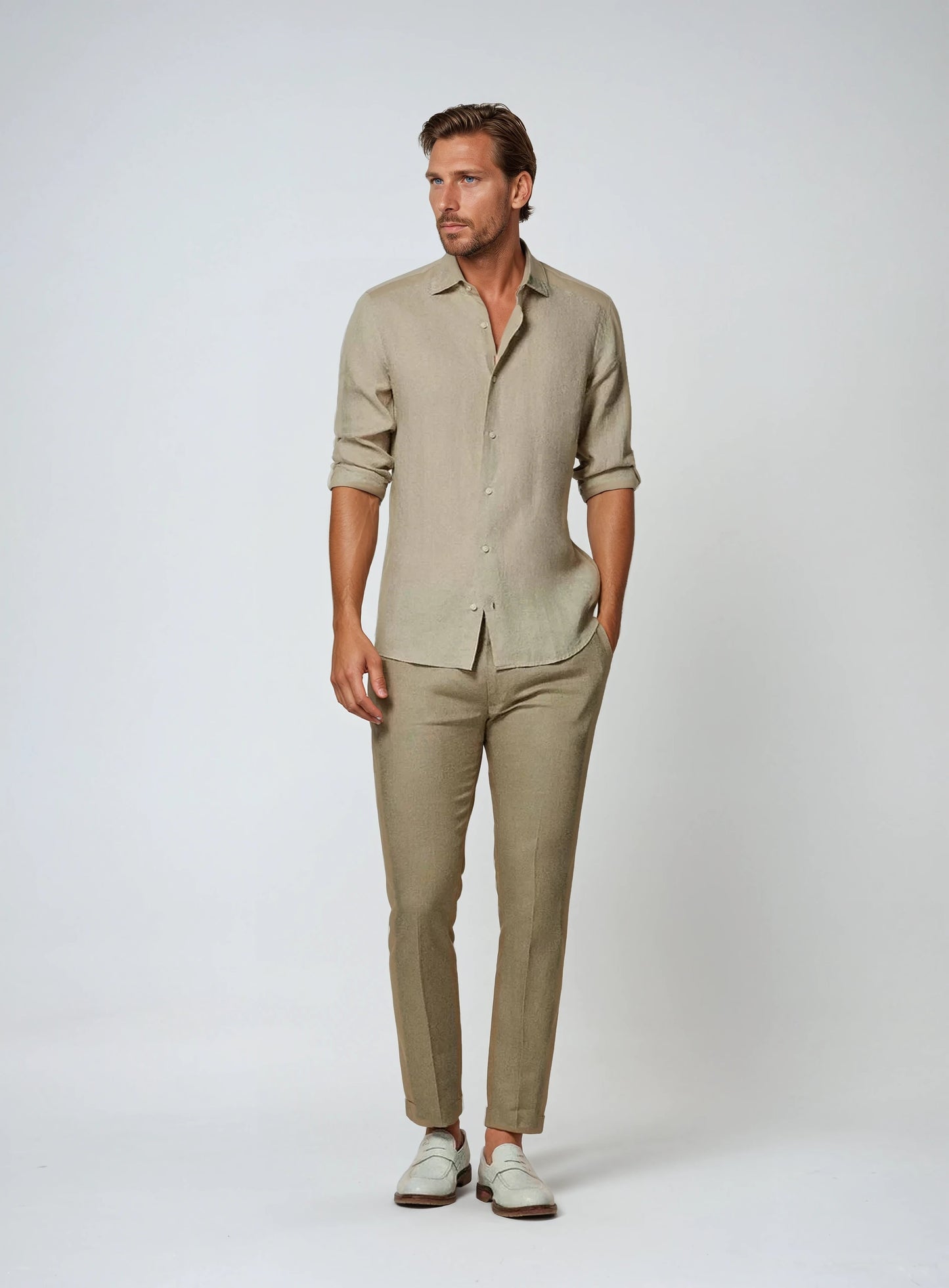 Noah | Elegantes Atmungsaktives Leinenhemd Herren 2