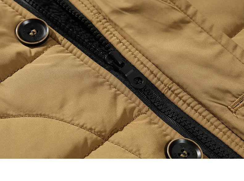 Noah | Stylischer Warmer Wintermantel Herren Mit Pelzverkleidung 7