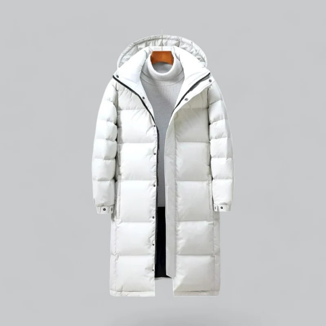 Nolan | Warmer, langer Puffermantel mit Kapuze für Herren für Winterkomfort 1