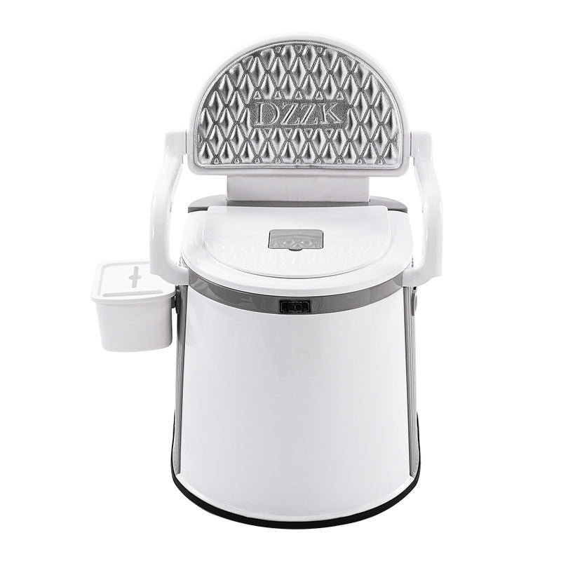 Portable toilet for adults and elderly people for indoor and outdoor use