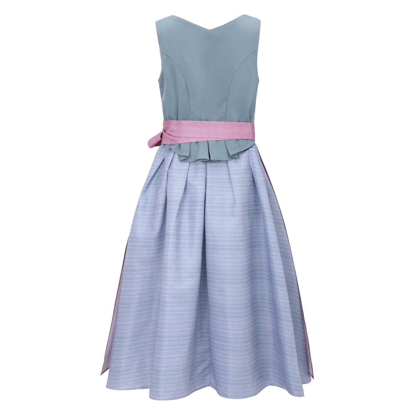 Oktoberfest Dirndl zum Knöpfen mit langer Schürze 4