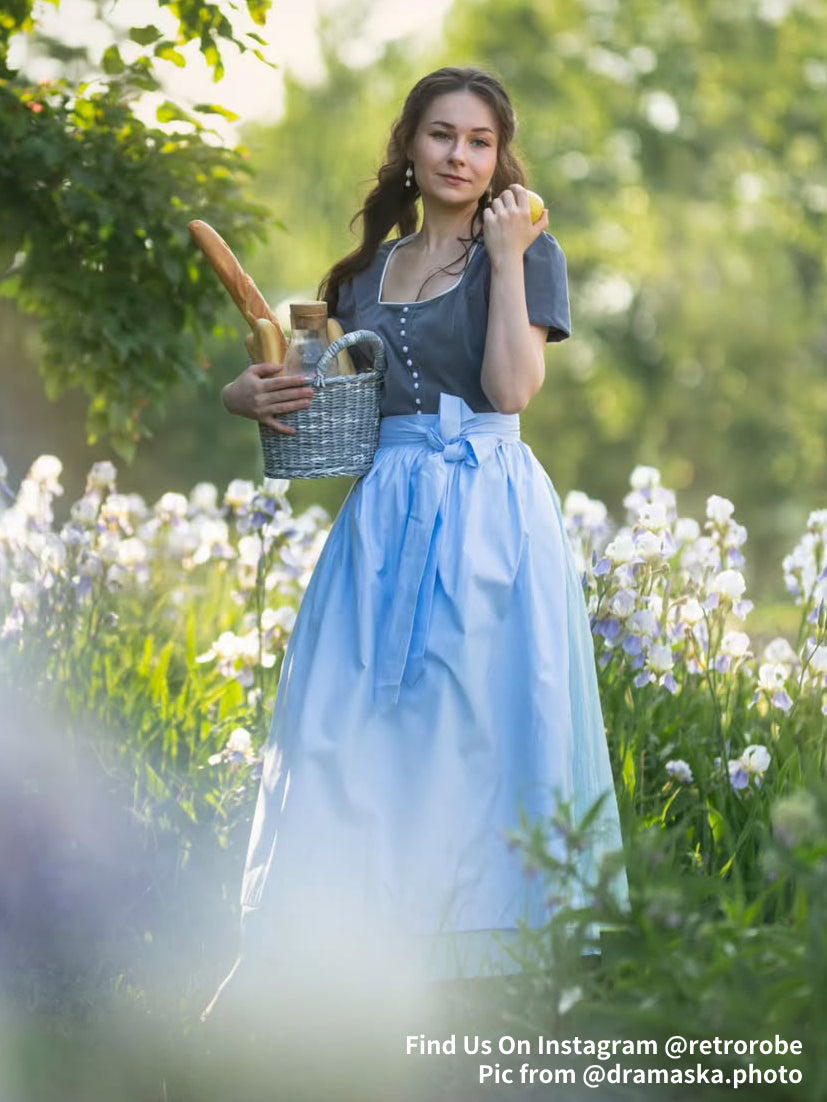 Oktoberfest Klassisches Dirndlkleid mit Schürze 1