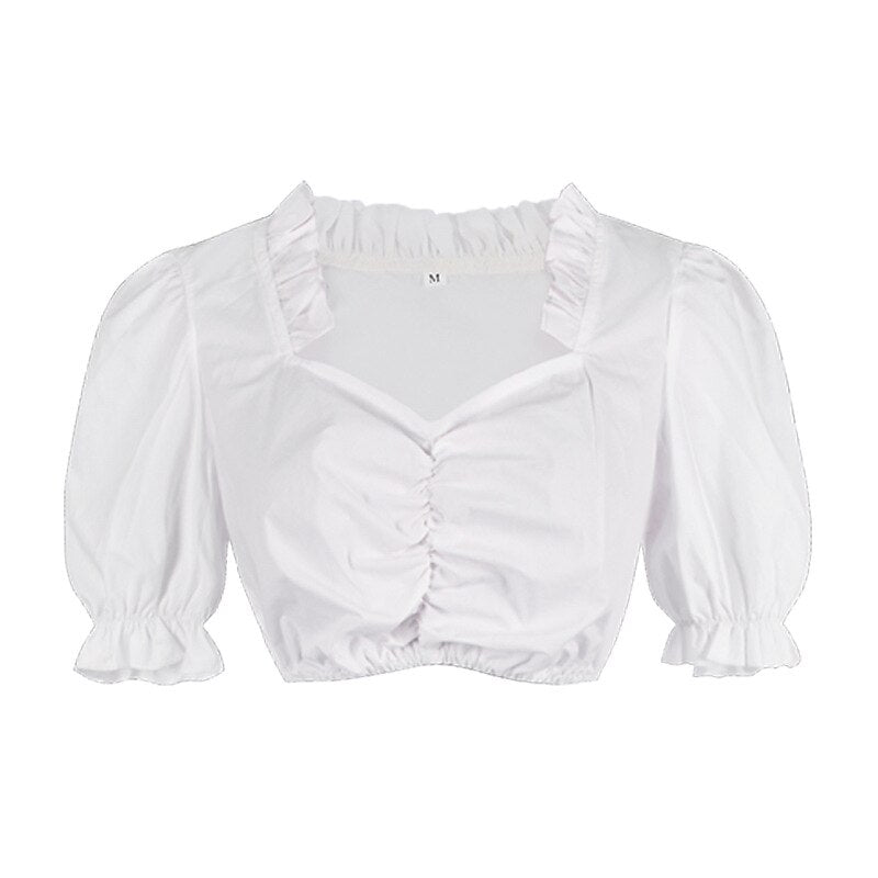 Oktoberfest Rosa Dirndlkleid mit bestickter Schürze und Bluse 2