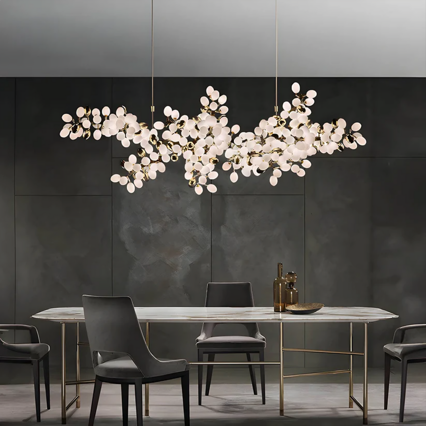 Omvra | Luxuriöser Blumenkronleuchter mit modernem Touch 6