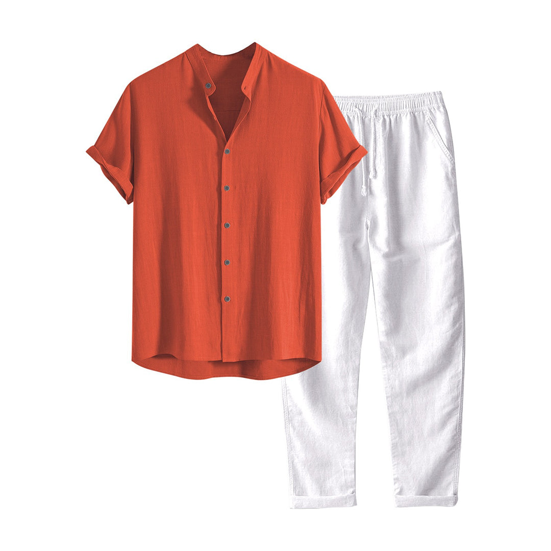 Variant image for Herren Set Blau Größe M Polyester Casual Outfits für Männer-25