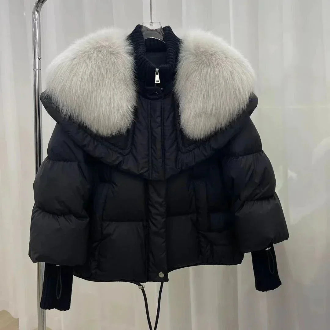Oslo | Damen Kurzmantel mit wattierter Kapuze für den Winter 7