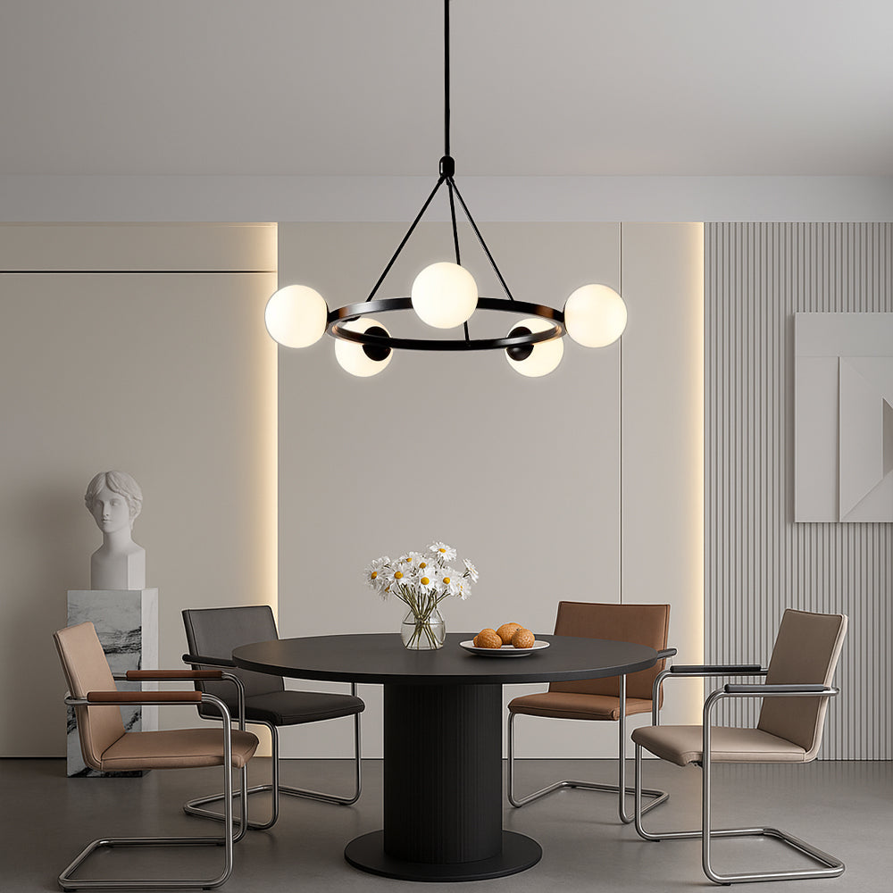 Ostra | Minimalistischer Kronleuchter Nordic 5-flammig 2