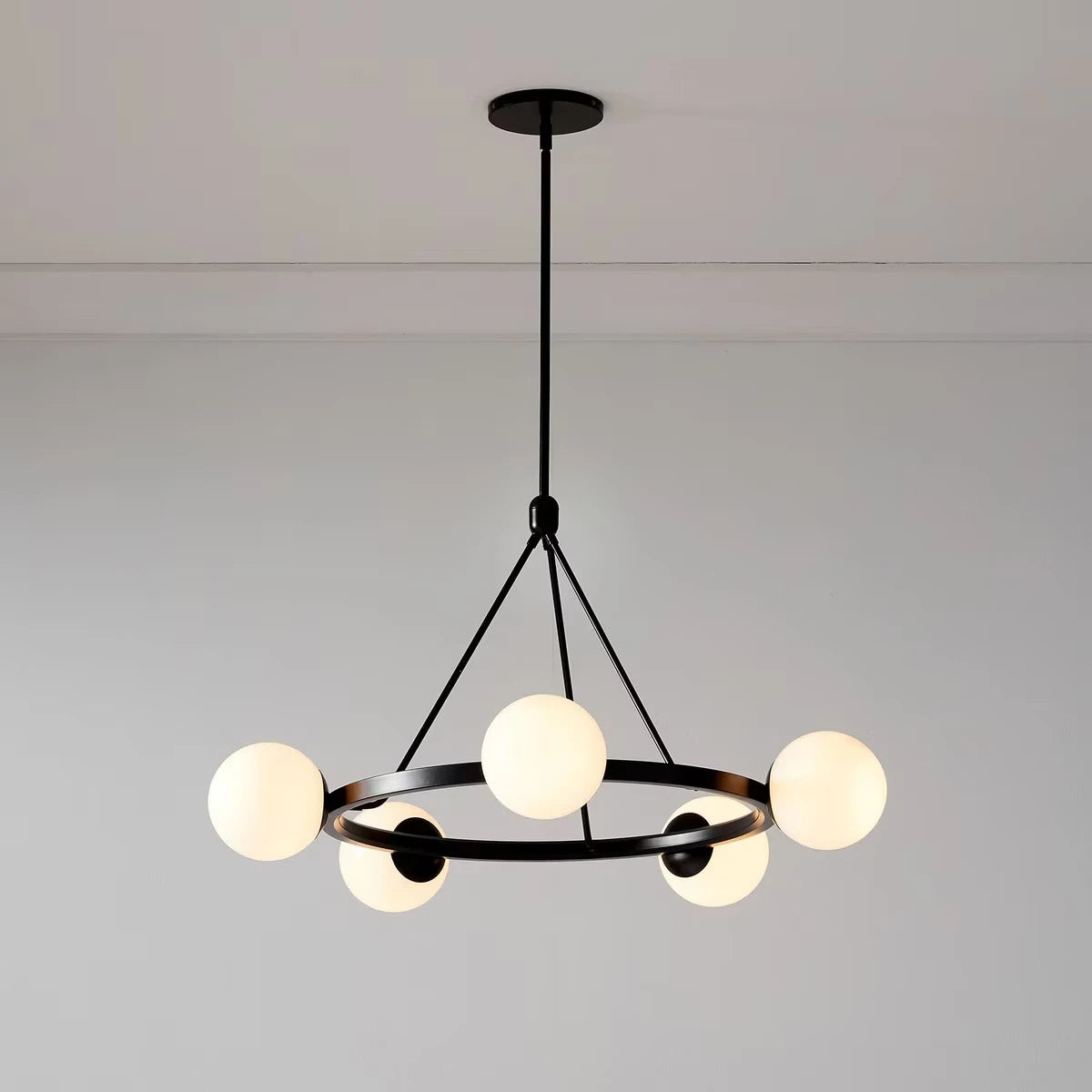 Ostra | Minimalistischer Kronleuchter Nordic 5-flammig 5