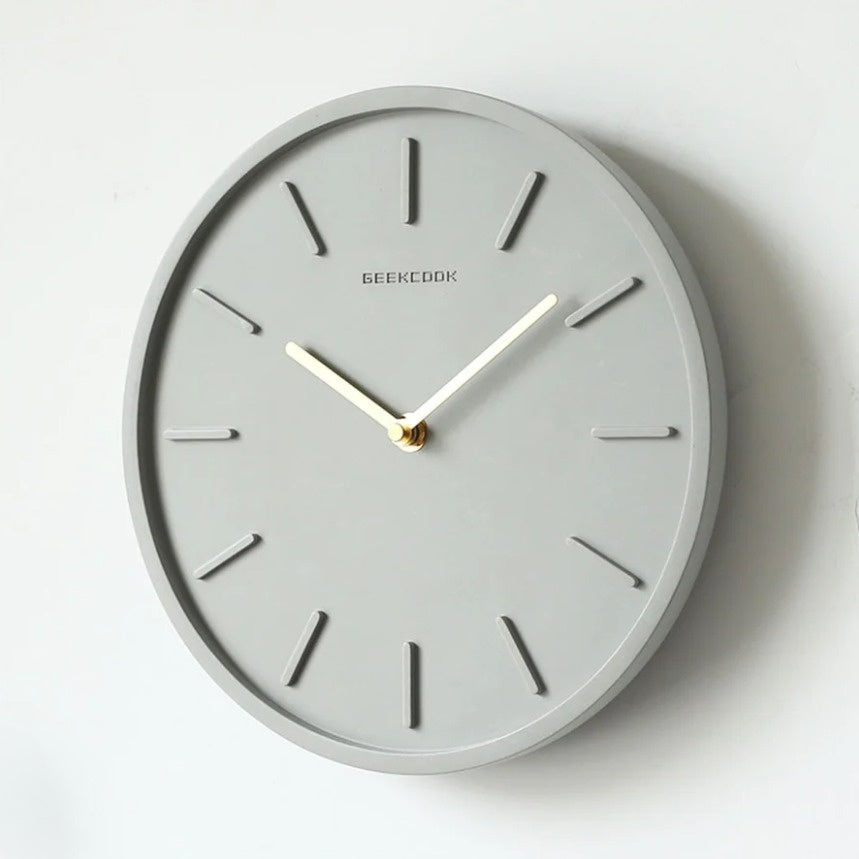 CementTime | Scandinavian wall clock in concrete style with pendulum