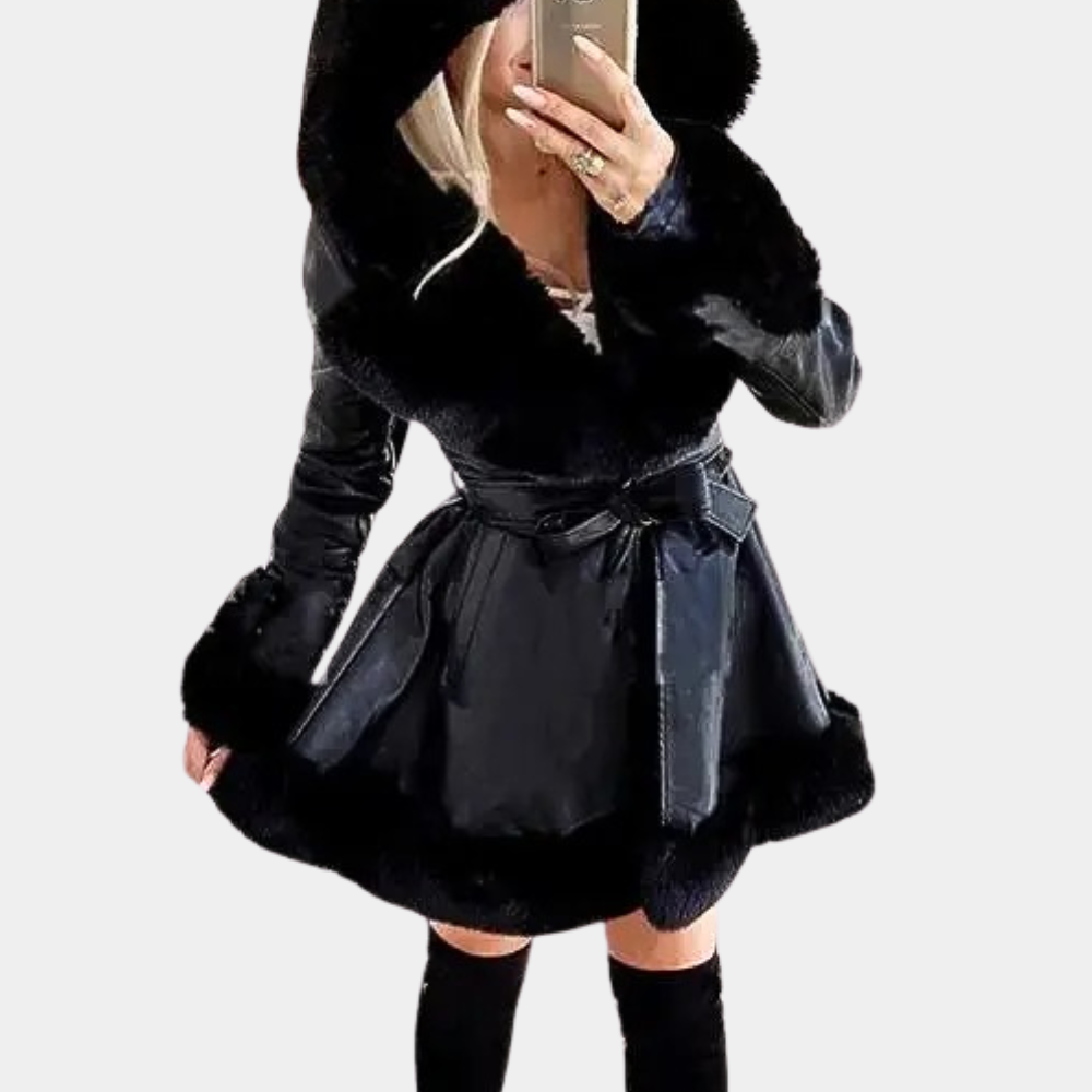 Petronela | Stylische warme Winterjacke mit Kapuze für Damen 2