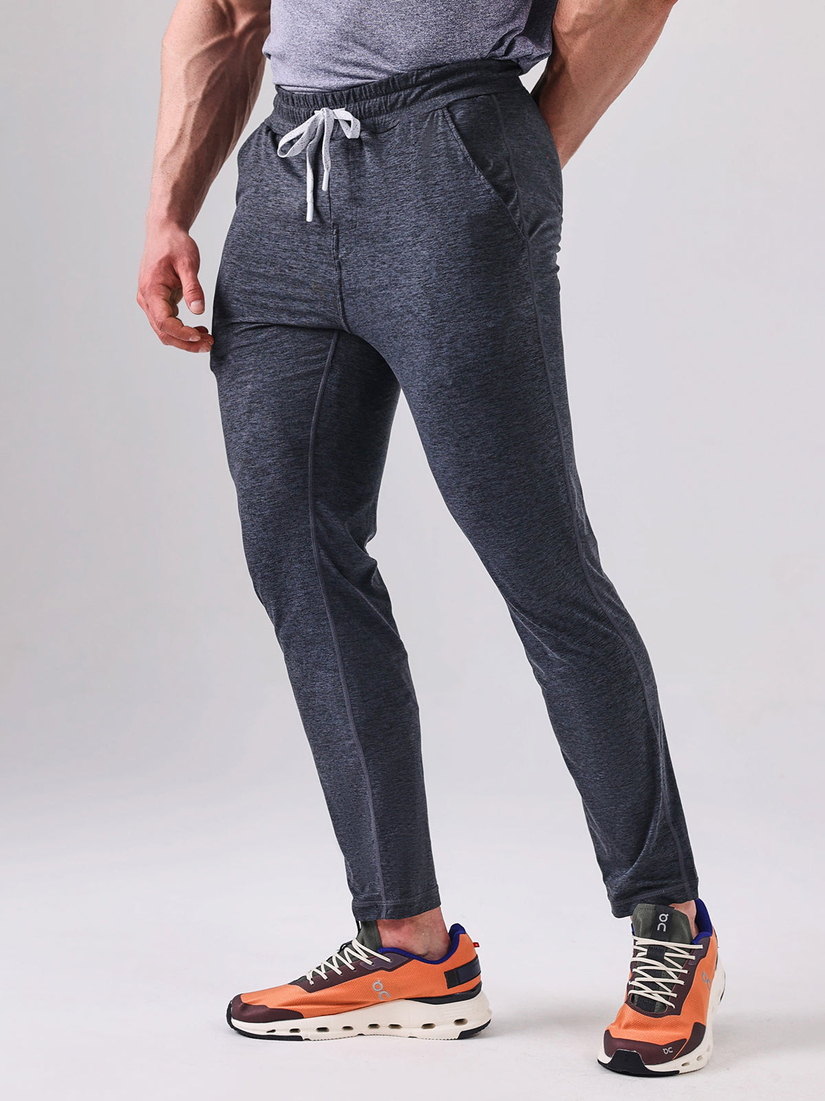 Herren Jogginghose Hochstretch Atmungsaktiv Elastischer Bund Sportliche Passform-5