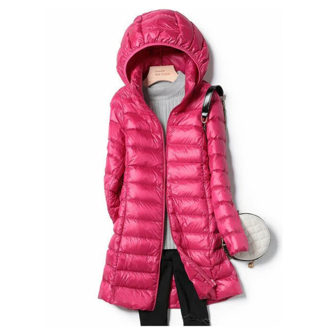 Rose | Stylische Damen Winter Pufferjacke mit Kapuze – Kuschelig warm 1
