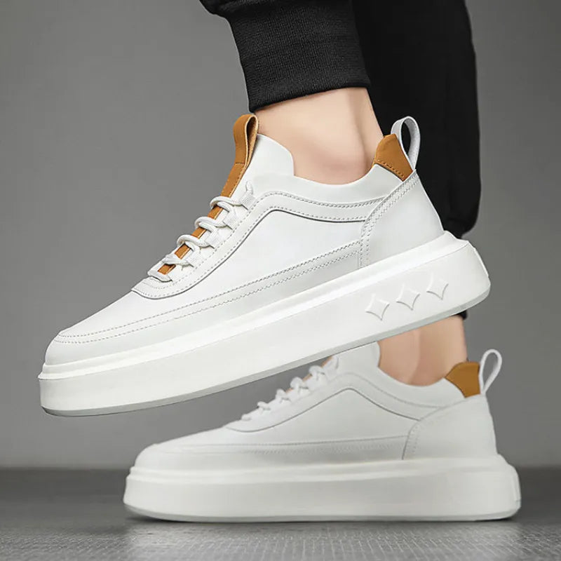 Herren Sneaker Weiß Größe 42 Atmungsaktiv Komfortabel-4