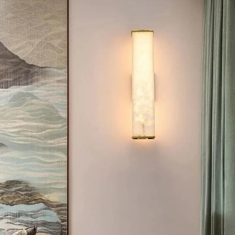 SteinSchimmer – Sophisticated Wall Lamp made of Natural Stone