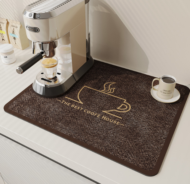 Schnelltrocknende Küchenmatte aus Diatomit, Hochsaugfähig, 40x30 cm – Hygienisch und Pflegeleicht 10