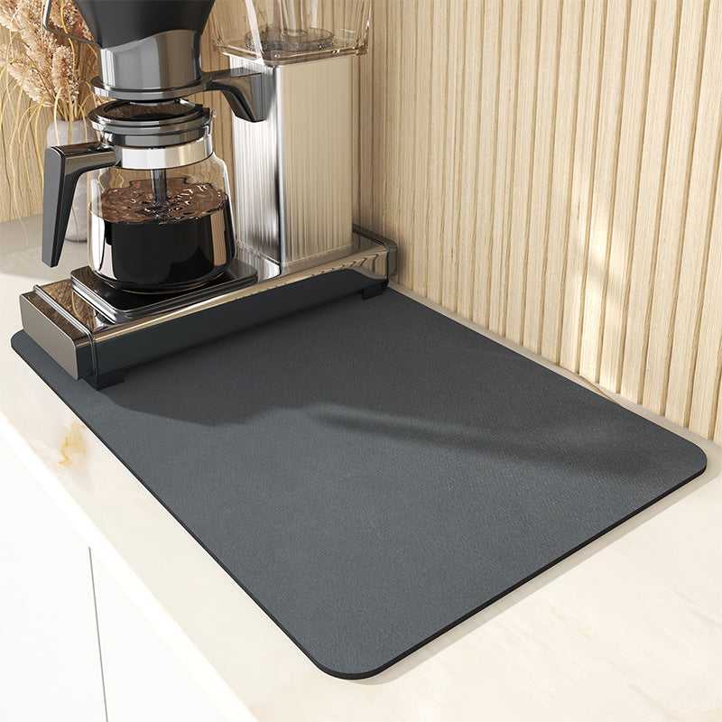 Schnelltrocknende Küchenmatte aus Diatomit, Hochsaugfähig, 40x30 cm – Hygienisch und Pflegeleicht 3