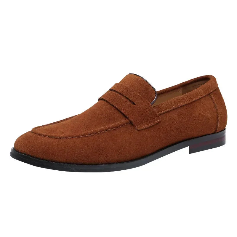 Herren Slipper Braun Größe 42 Leder - Schlupfschuhe für Komfort und Stil-4