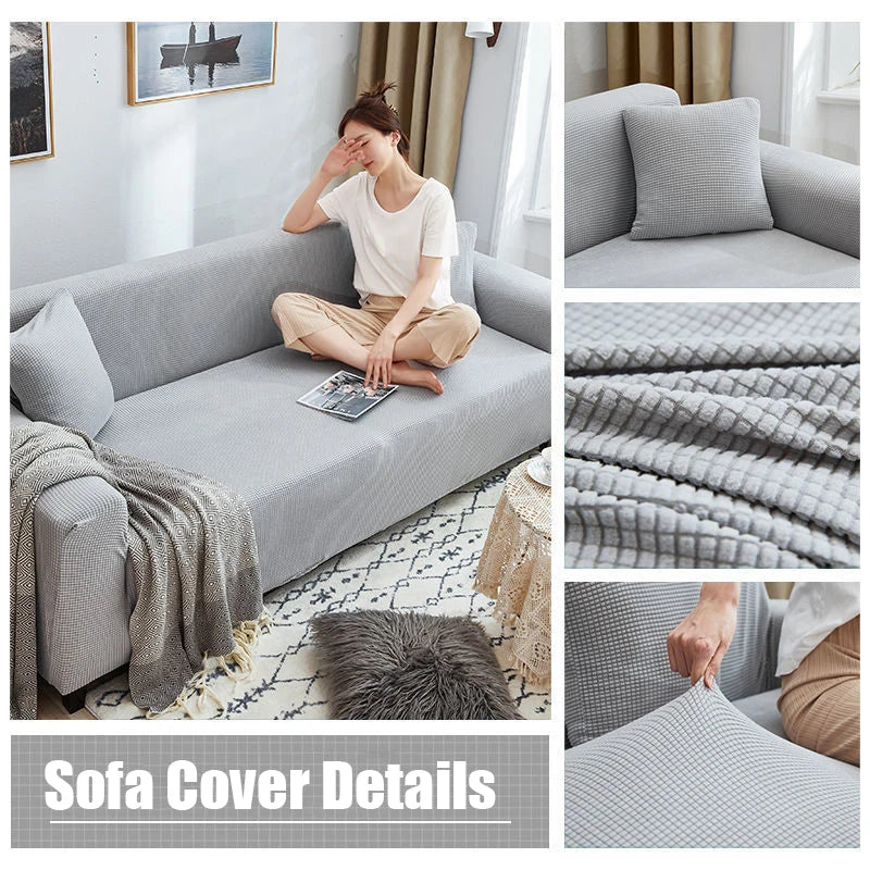 Sofabezug Rutschfest Jacquard Stoff Leicht Für Haustierbesitzer Sofahusse Couch Überzug 6