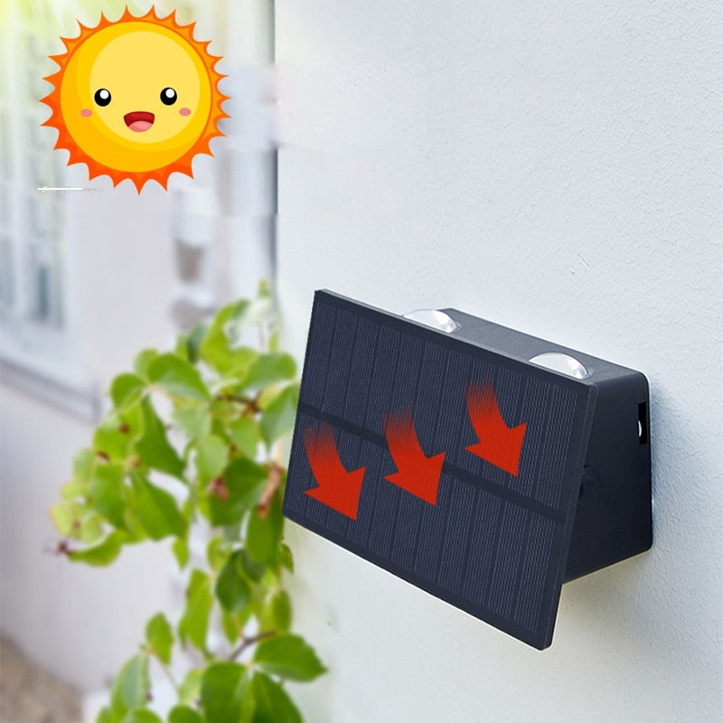 SolarRay – Schlanke Solar-Wandleuchte für stilvolle Außenbereiche 6
