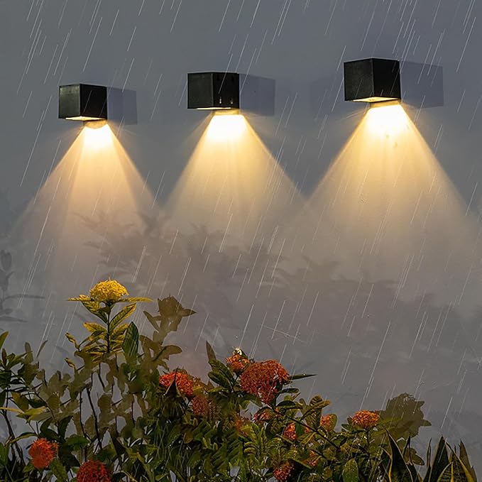 Solar LED Außenwandlampe – Wetterfeste Aussenleuchte für stilvolle Außenbeleuchtung im Garten 2