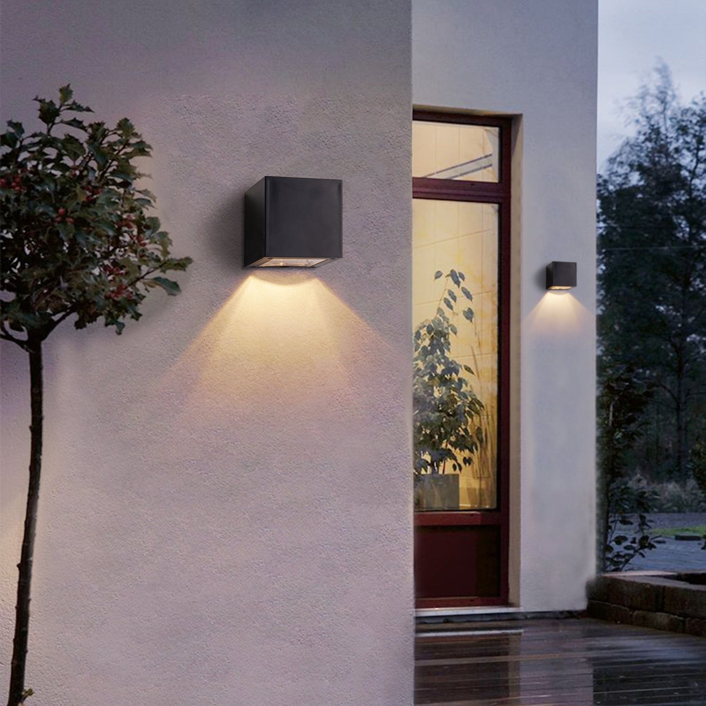 Solar LED Außenwandlampe – Wetterfeste Aussenleuchte für stilvolle Außenbeleuchtung im Garten 3