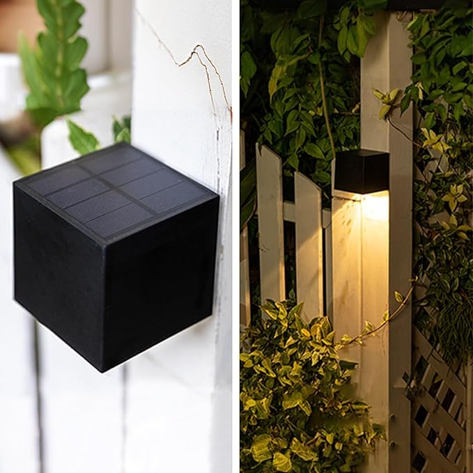 Solar LED Außenwandlampe – Wetterfeste Aussenleuchte für stilvolle Außenbeleuchtung im Garten 7