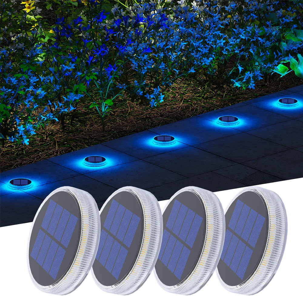 Solarleuchten Set mit 360° Lichtverteilung – IP68 Wasserdicht, Kabellos für Garten und Außenbereiche 7