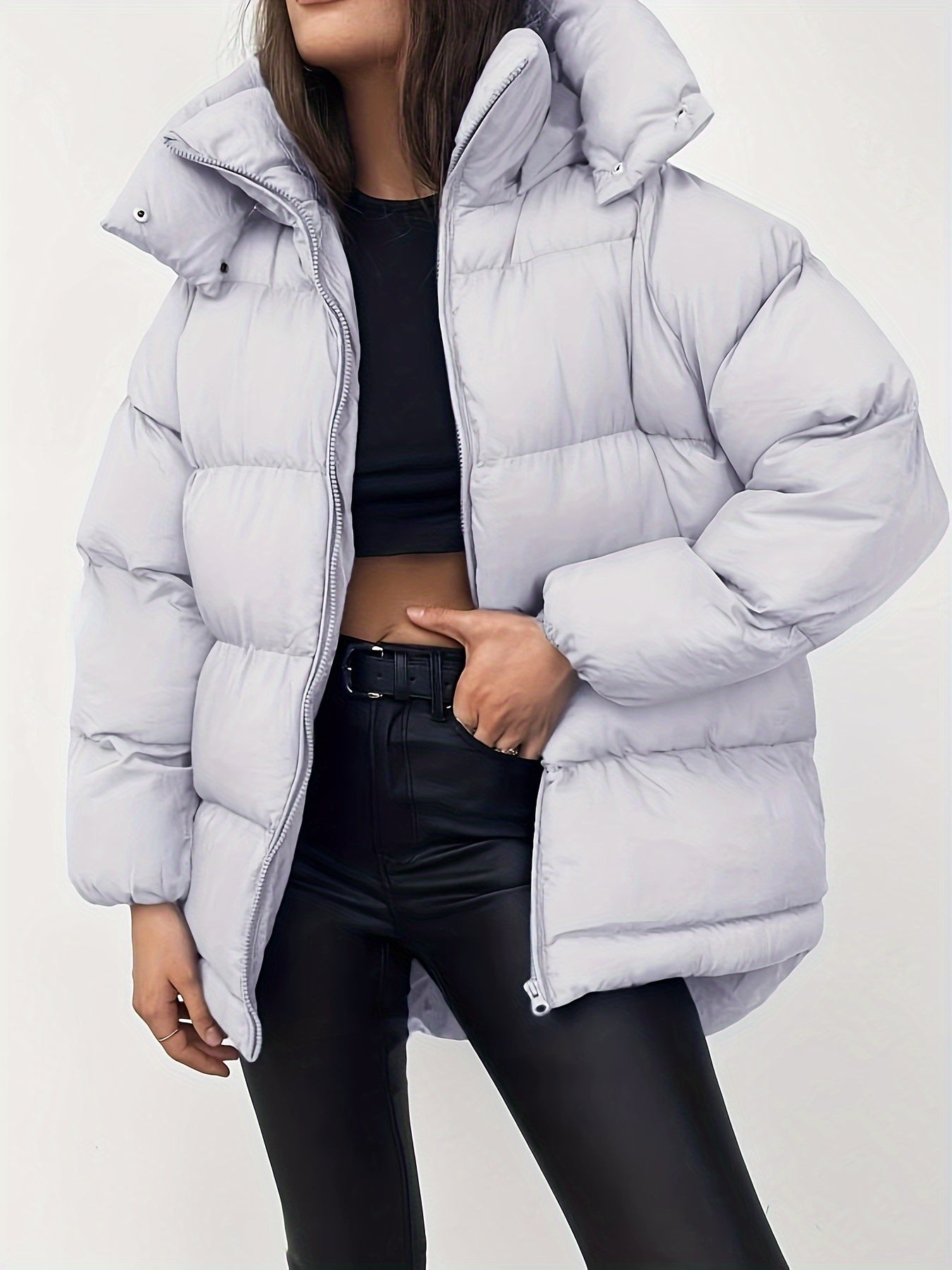 Sophia | Moderne Kurze Winterjacke mit Kapuze 4
