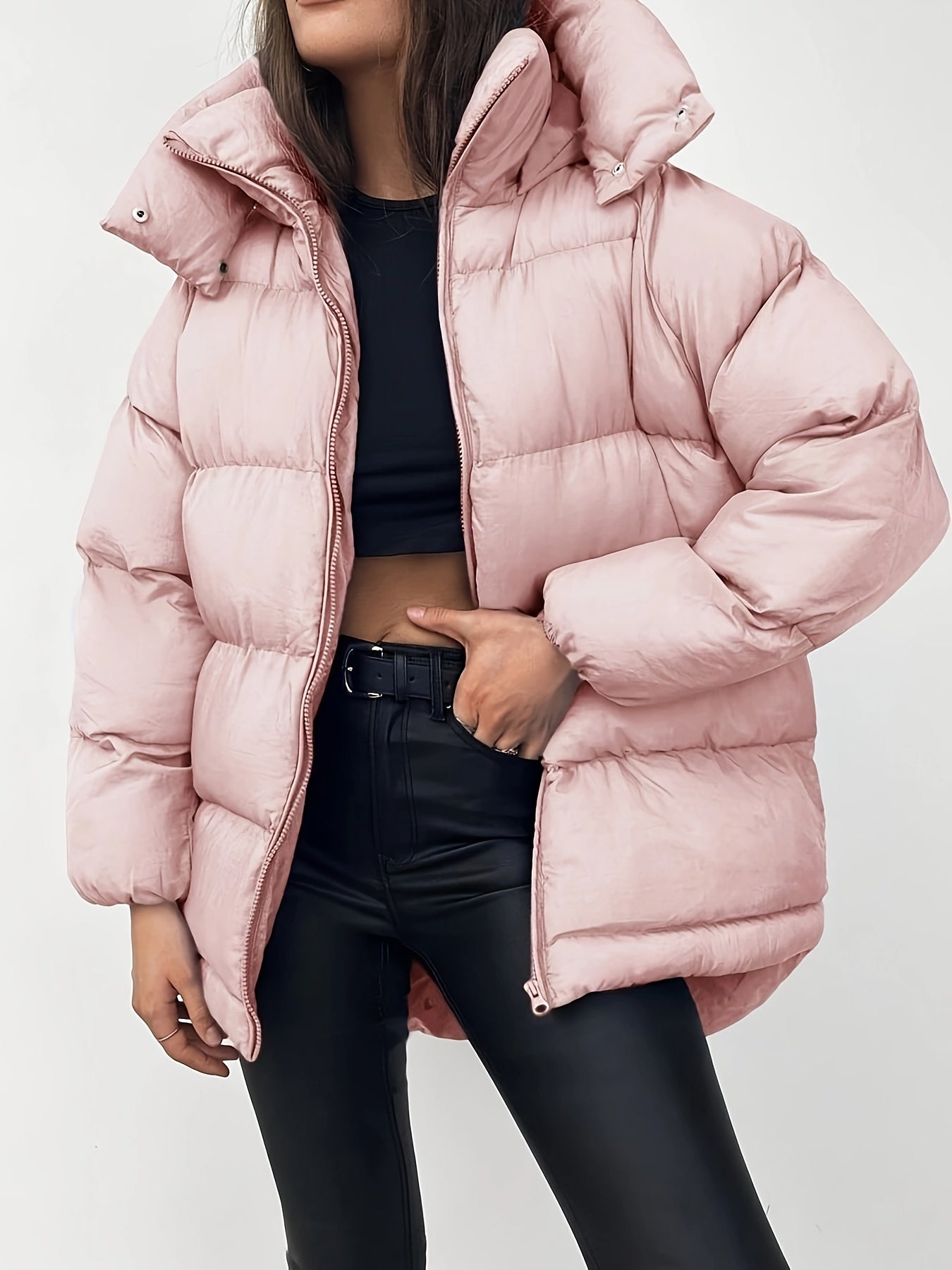 Sophia | Moderne Kurze Winterjacke mit Kapuze 9