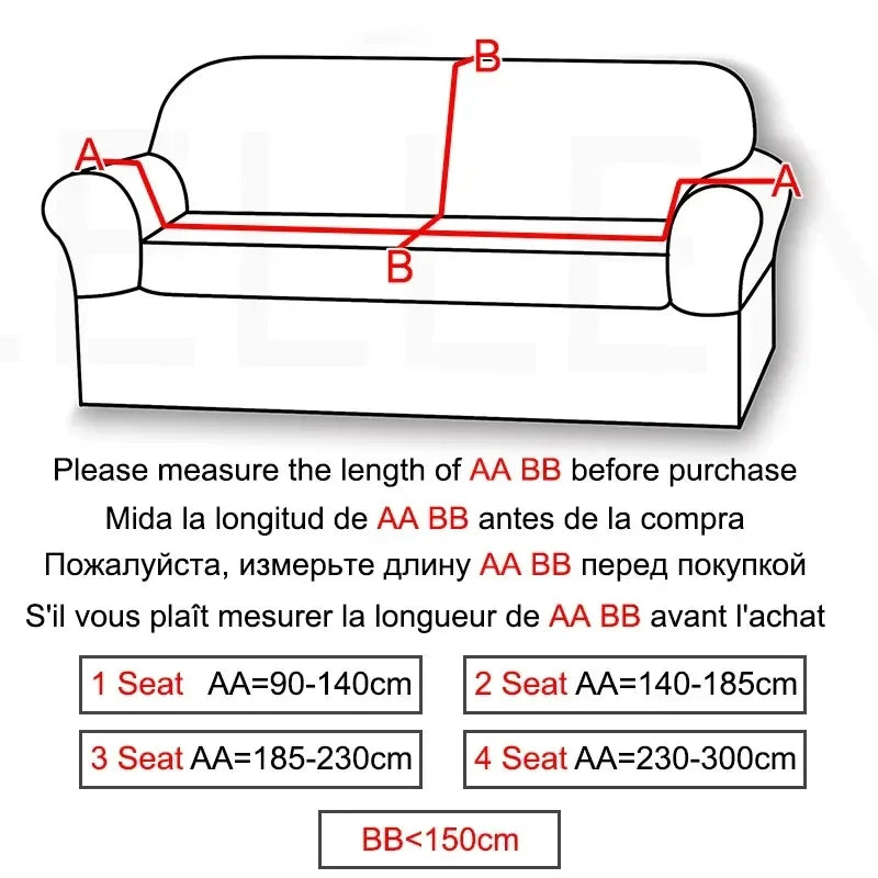 Stretch-Samt Sofabezug Maßgeschneiderte Passform Waschmaschinenfest Eleganter Couch Überzug 5