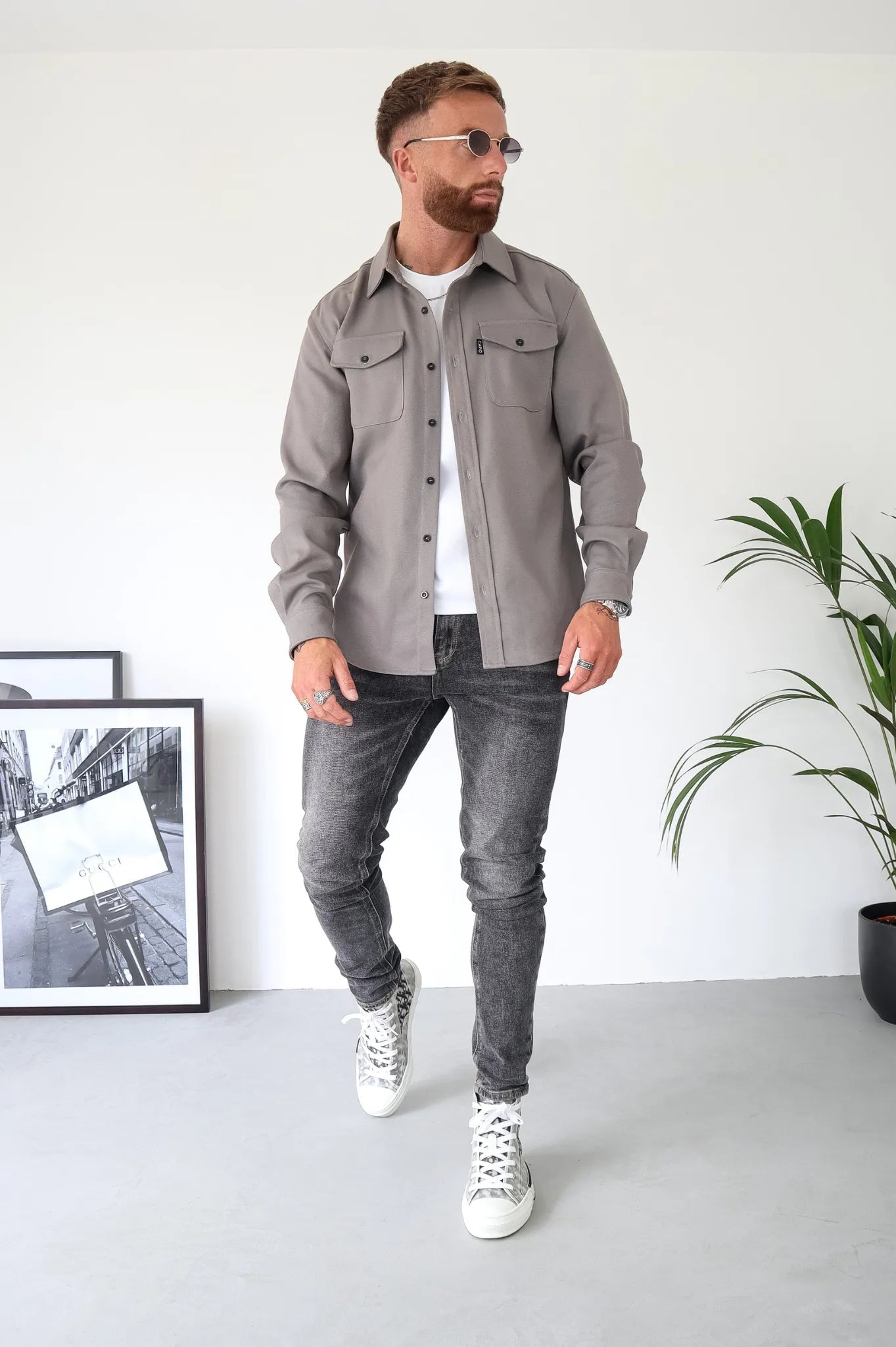 TailorEdge | Geknöpfte Hemdjacke für Herren mit Brusttaschen 4