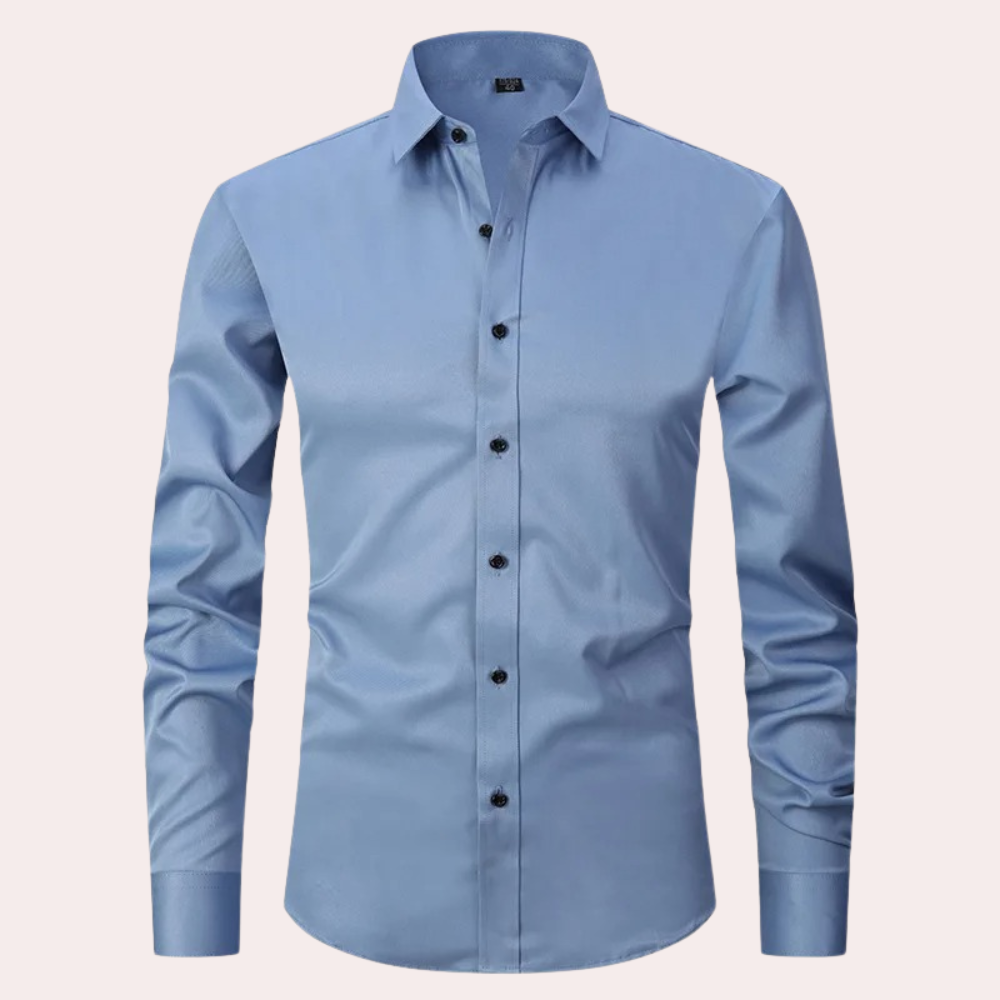Teddy Classic Stretch Men's Shirt - Versatile, Comfortable, Breathable Summer Wear-3