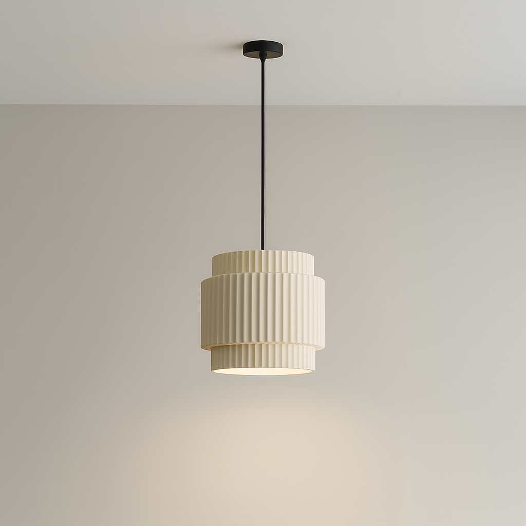 Tempo | Minimalistische Eleganz Keramikfarbene Hängelampe 0