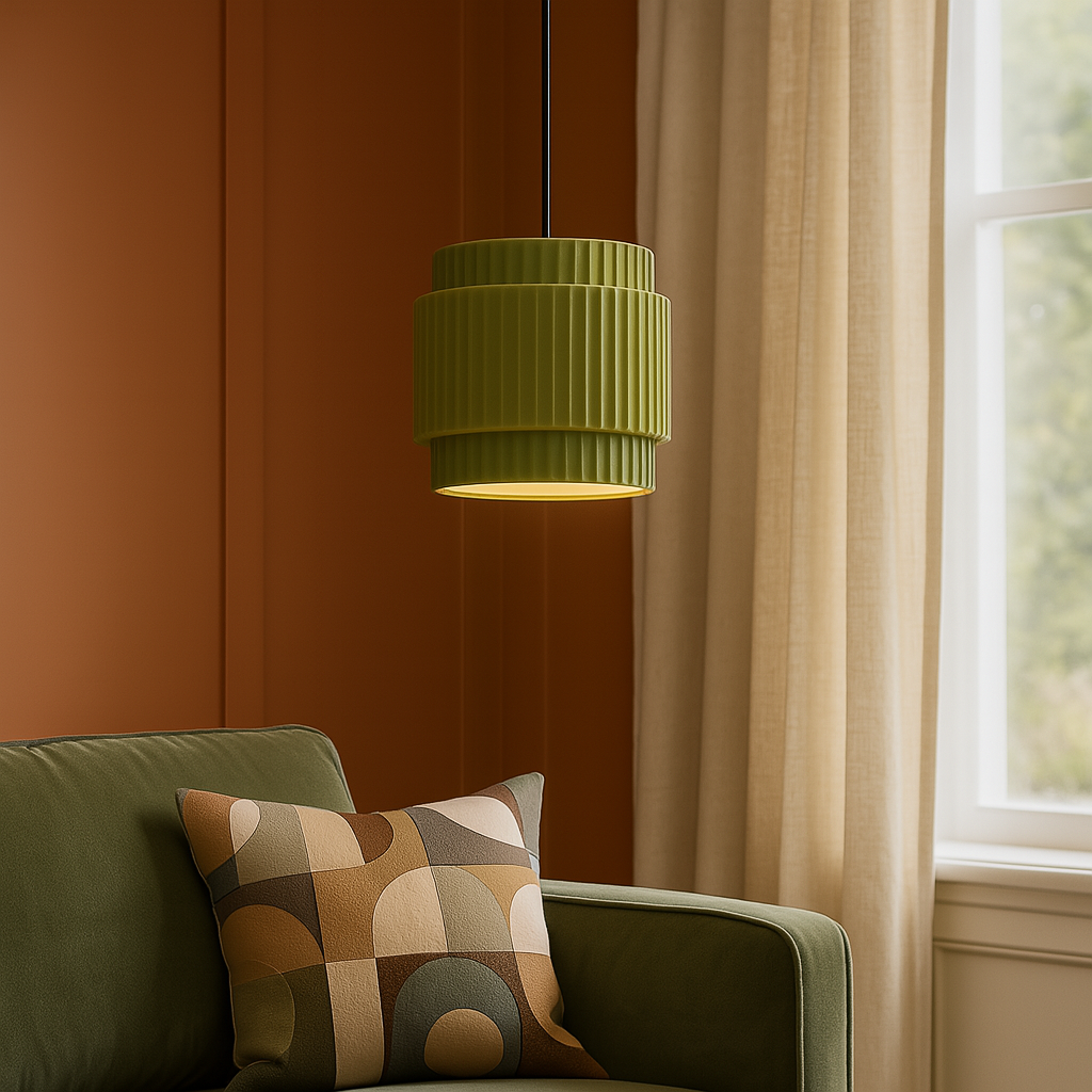 Tempo | Minimalistische Eleganz Keramikfarbene Hängelampe 2