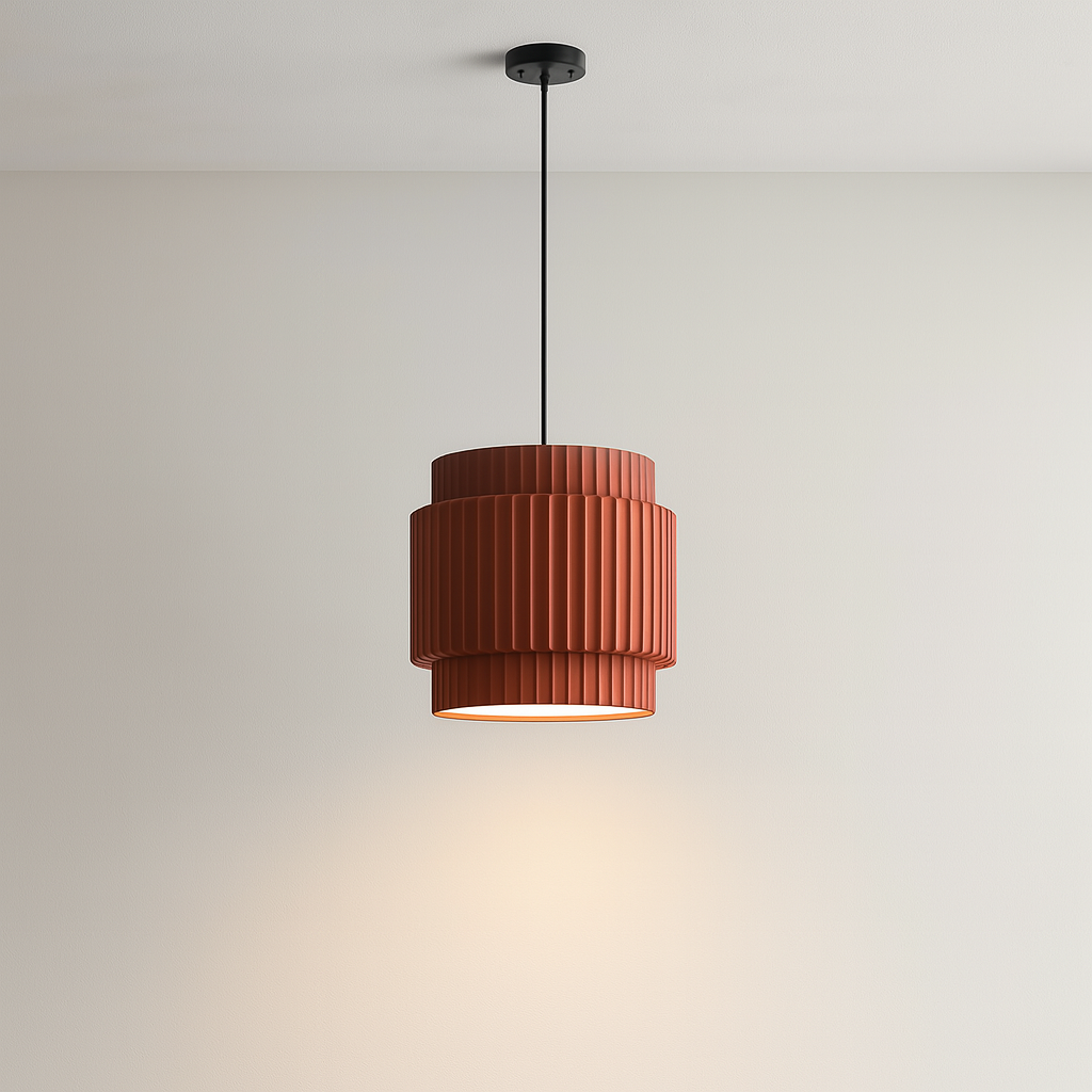Tempo | Minimalistische Eleganz Keramikfarbene Hängelampe 5