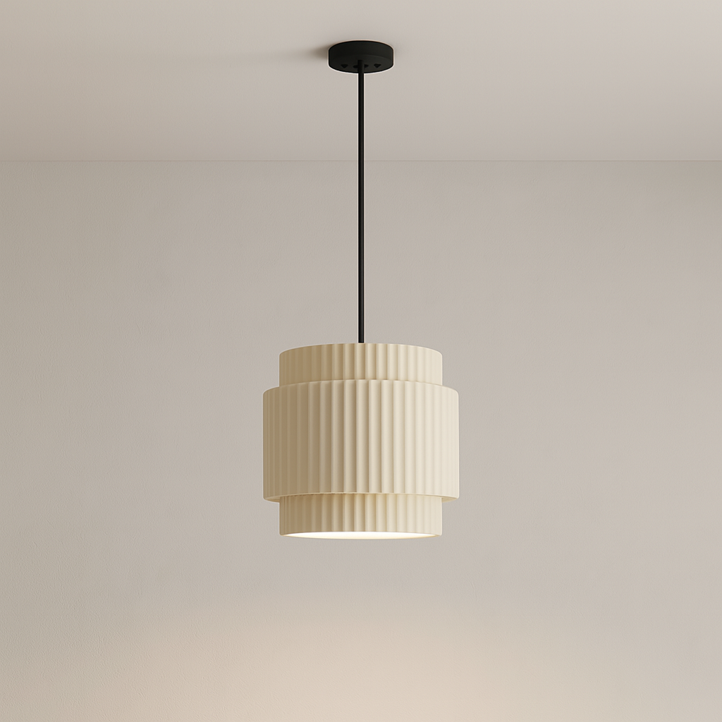 Tempo | Minimalistische Eleganz Keramikfarbene Hängelampe 7