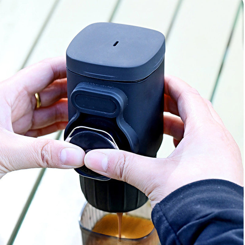 Tragbare Espresso-Handpresse 15 Bar Kompakt Schwarz Mechanisch Kaffeebereiter 3