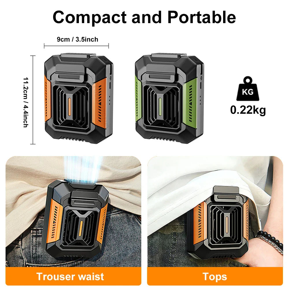 Tragbarer Clipventilator 3-in-1 mit LED und Powerbank 4000 mAh für Camping und Outdoor 2