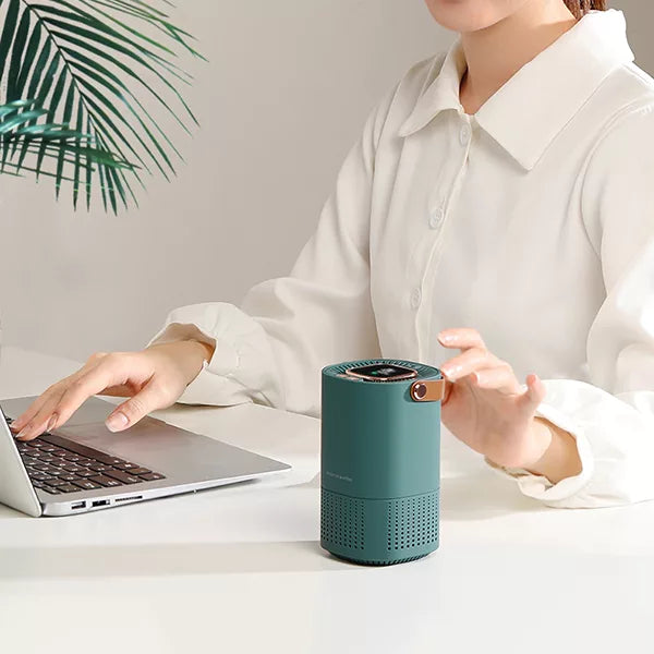Tragbarer HEPA Luftreiniger mit USB-Stromversorgung – Kompakt, leise, ideal für Büro und Auto, entfernt Allergene und Schadstoffe 3