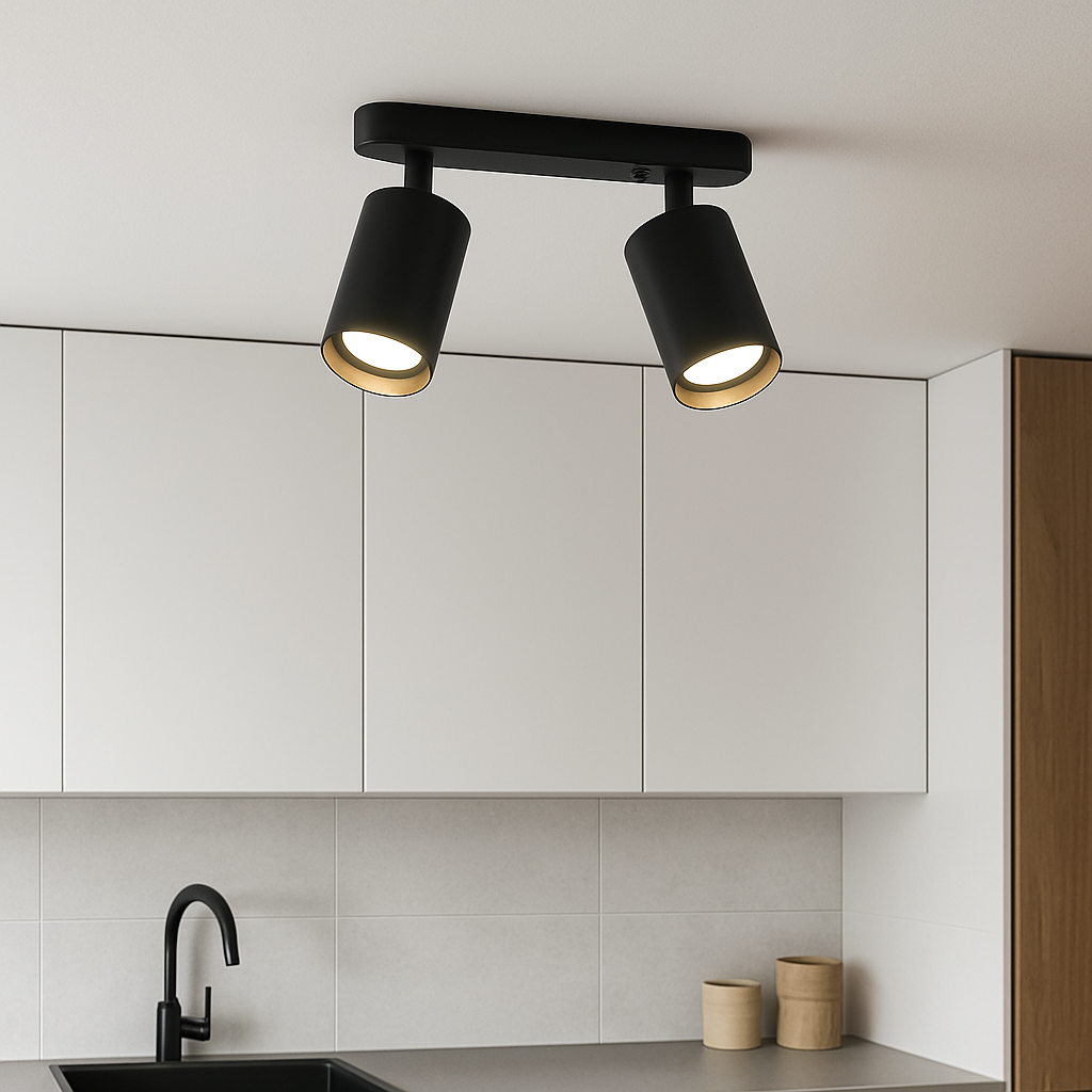 TwinGlow | Moderne drehbare Deckenleuchte 2
