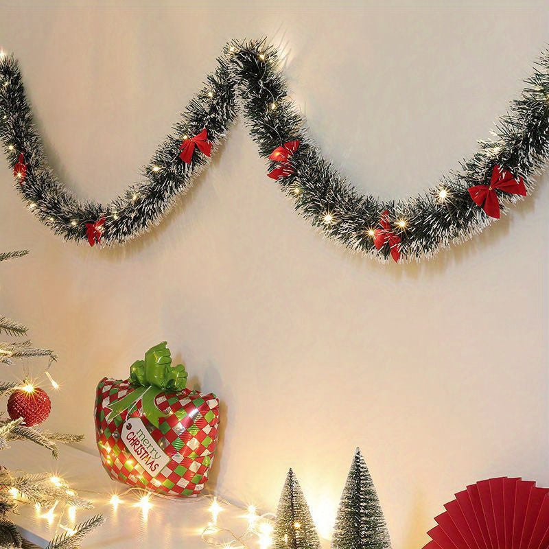 TwinkleTinsel – 2er Set LED-Weihnachtslichterketten mit Batteriebeleuchtung 2