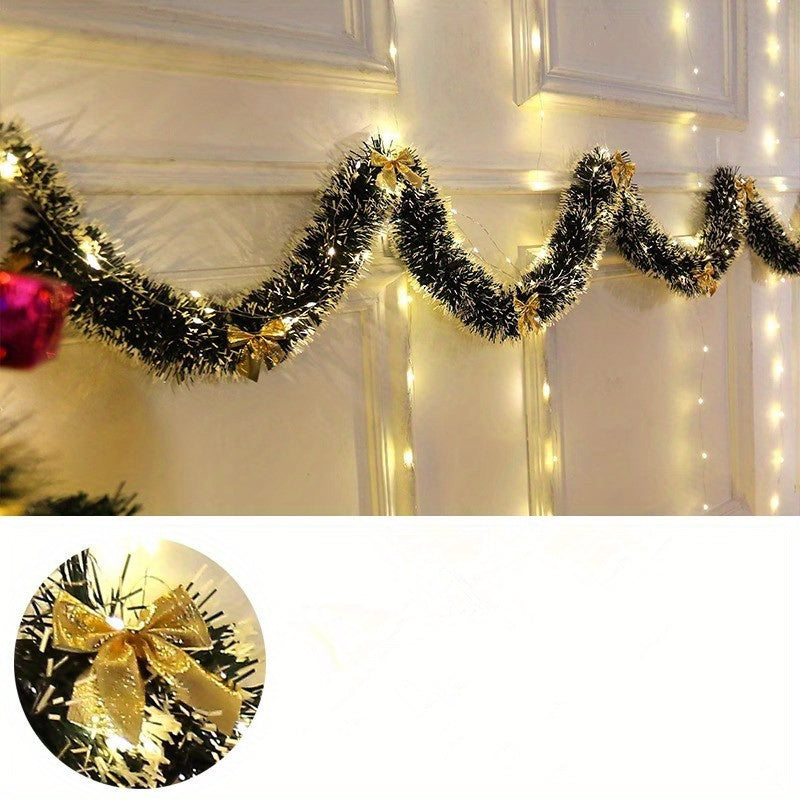 TwinkleTinsel – 2er Set LED-Weihnachtslichterketten mit Batteriebeleuchtung 3