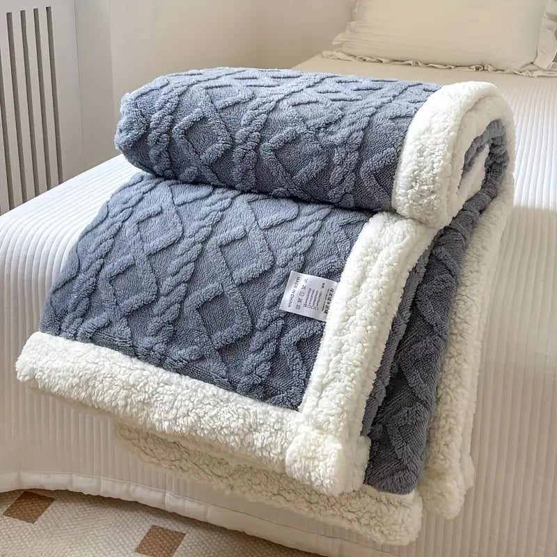Ultra-Kuschelige Fluffy Decke aus Sherpa-Fleece – Weich und Warm für Alle Jahreszeiten, Ideal als Bettdecke oder Wolldecke 3